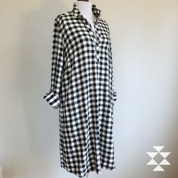 J. Jill Dresses & Skirts - J Jill Black & White Midi Dress or Tunic Top 8